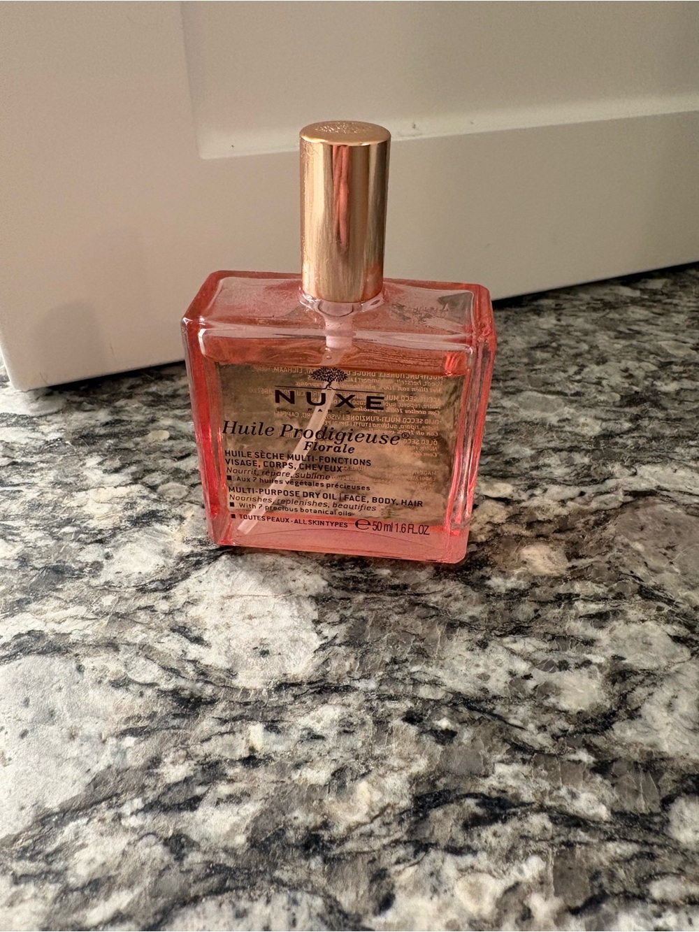 NUXE Pink Floral Multi-Purpose Dry Oil for Face, Body & Hair
